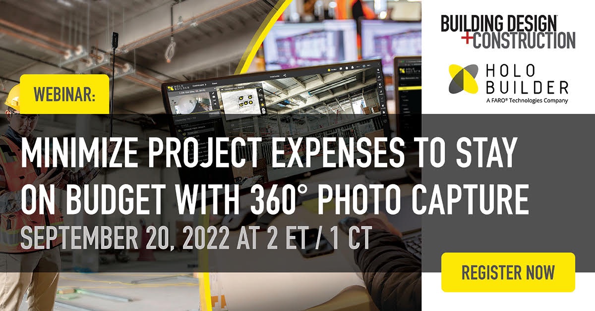 Register today! Webinar: Minimize project expenses to stay on budget with 360° photo capture