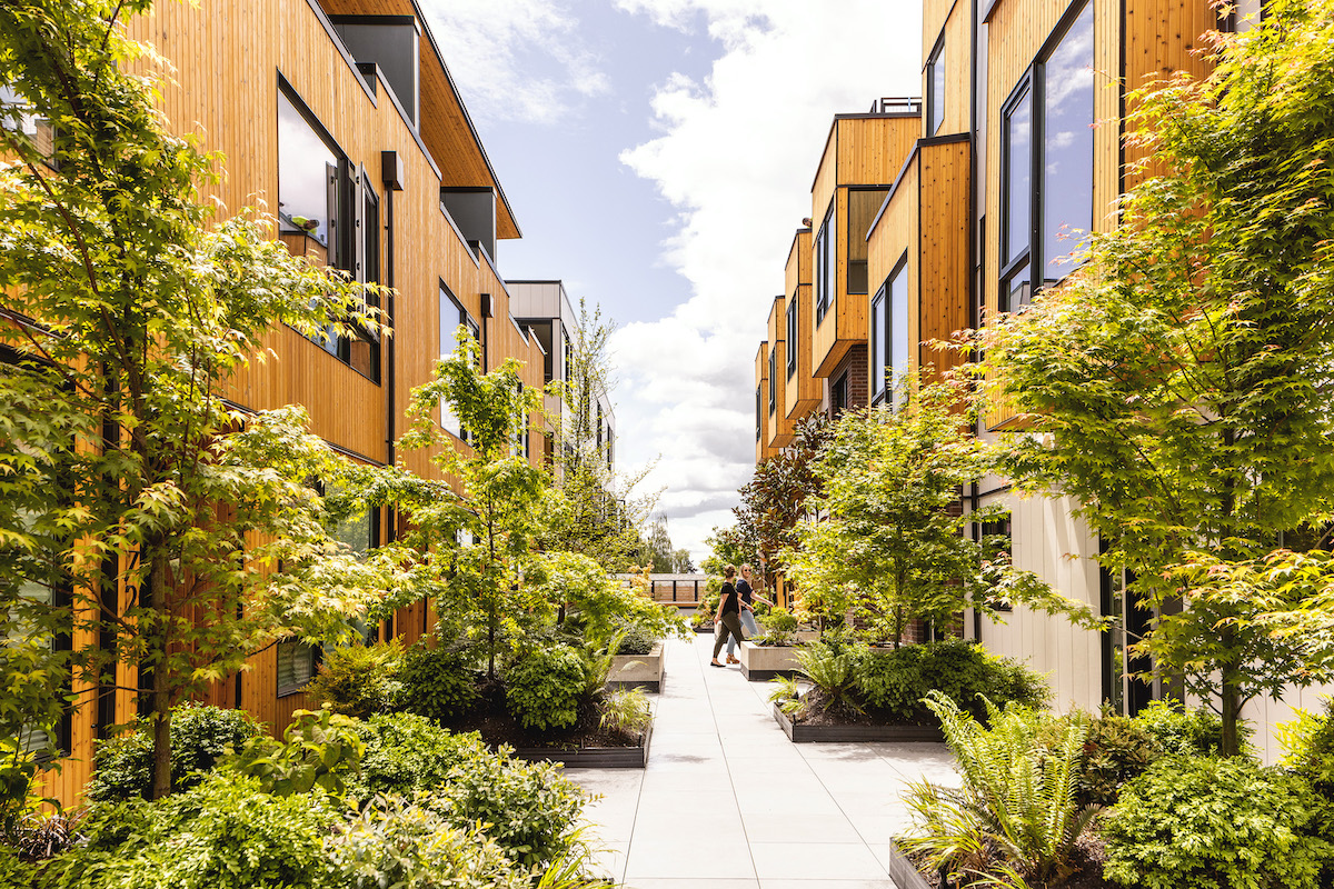 Courtyard at Winston Townhomes, Seattle.