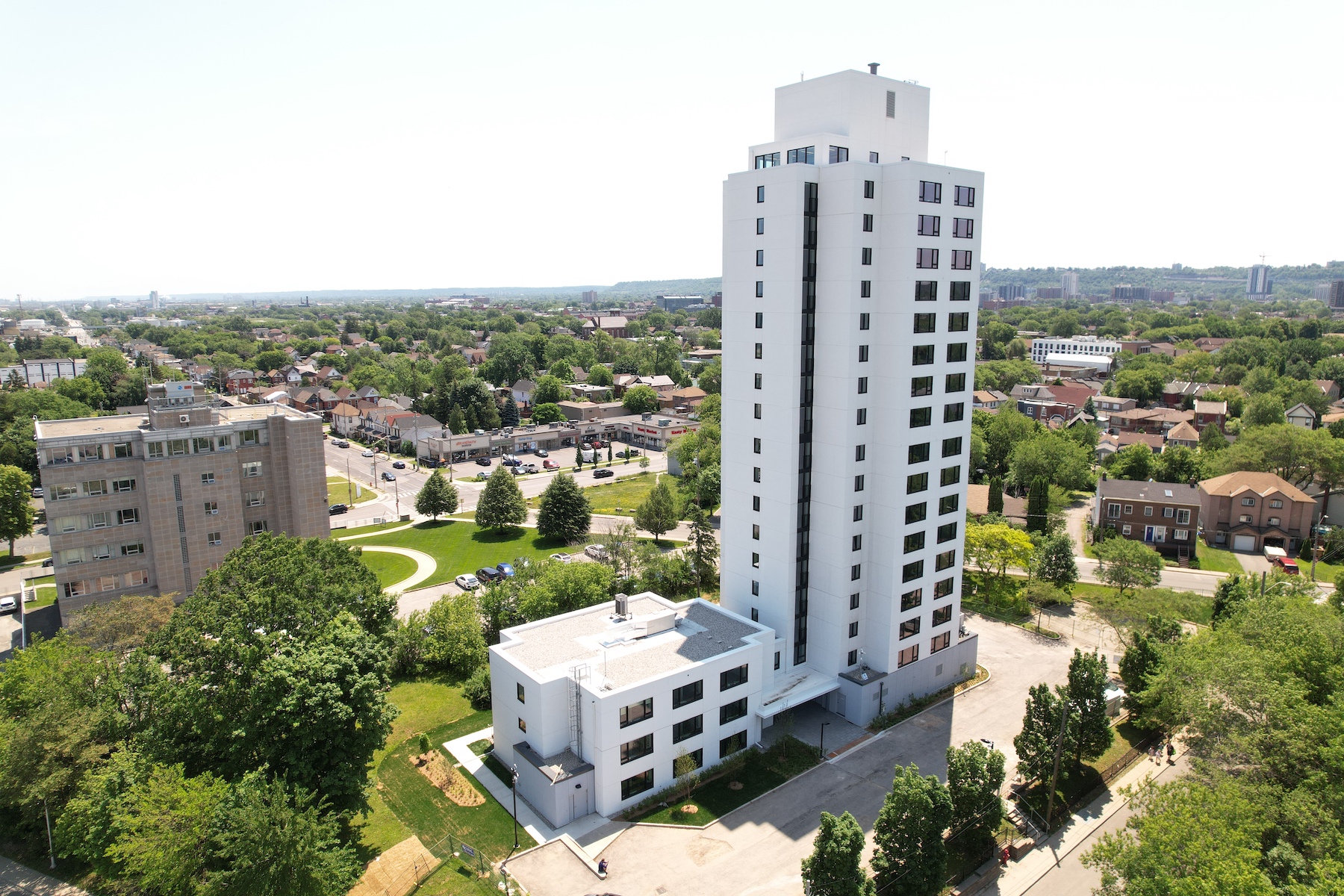Ken Soble Tower becomes world’s largest residential Passive House retrofit Photo: Codrin Talaba