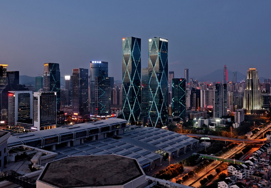 Excellence Huanggang Century Center, Shenzhen, China by Leo A Daly. Photo: Court