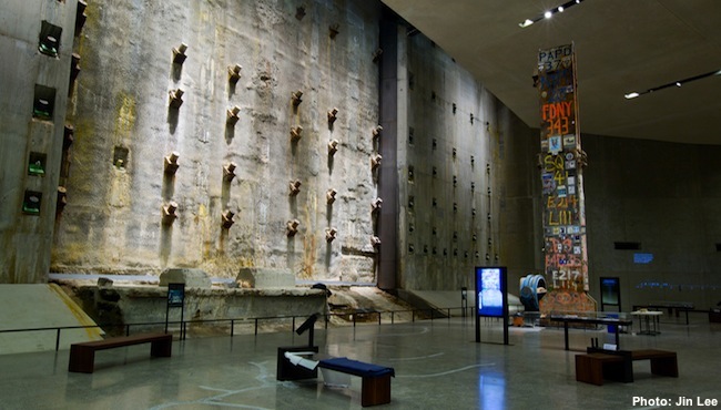 Part of the World Trade Centers original foundation, this wall was built to kee
