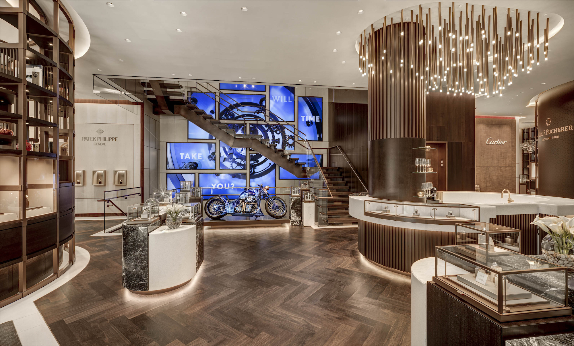 For their first U.S. flagship store, Bucherer transformed Tourneau’s New York City store to reflect the Bucherer brand. 