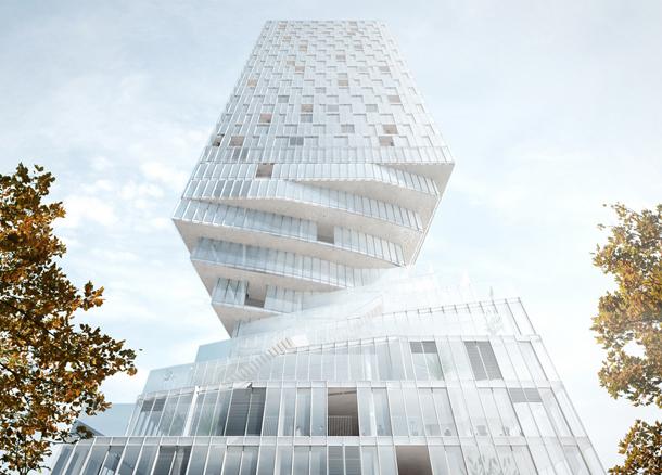 MVRDV designs twisty skyscraper to grace Vienna's skyline