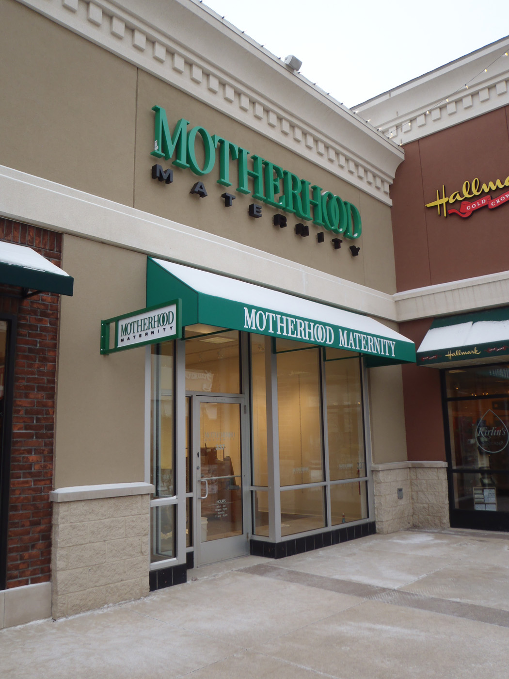 The construction firm also recently completed two stores for the maternity retai