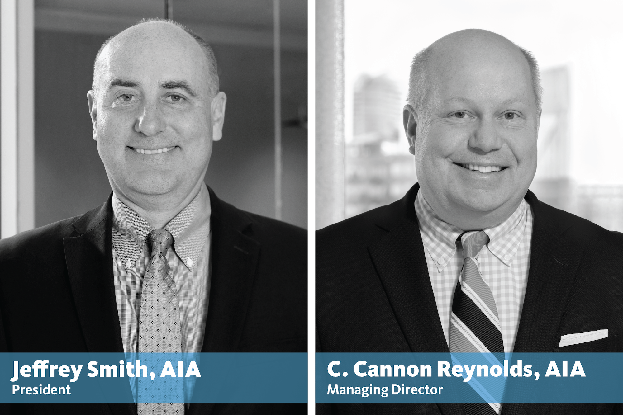 Niles Bolton Associates promotes Jeffrey Smith, AIA, to President and C. Cannon Reynolds, AIA, to Managing Director
