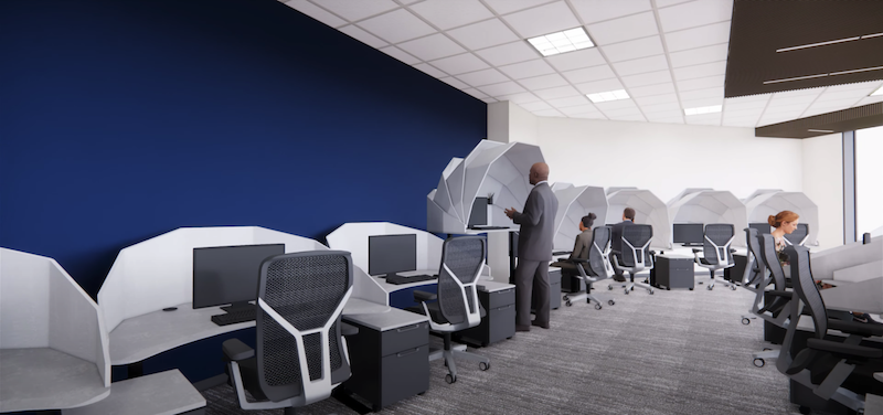 MojoDomes in an office setting