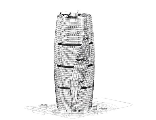 The 46-story, 1.86 million-sf Leeza Soho will have more than 100,000 sf of retail space. Rendring courtesy Zaha Hadid Architects (via Architects' Journal)