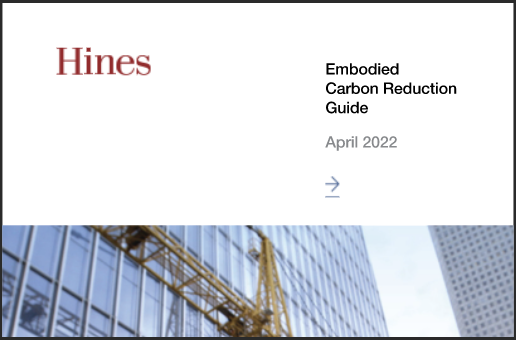 Developer Hines, engineer MKA develop free embodied carbon reduction guide