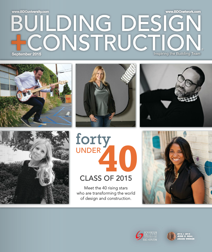 September 2015 issue, Building Design+Construction