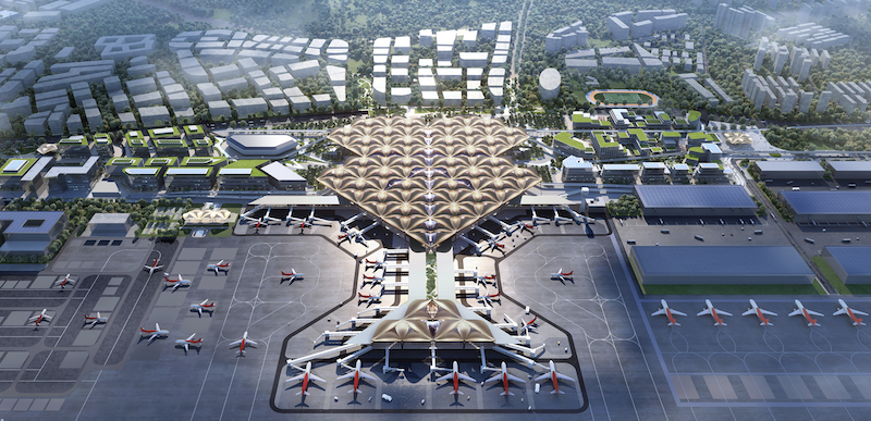 Shenzhen Airport East Integrated Transport Hub aerial