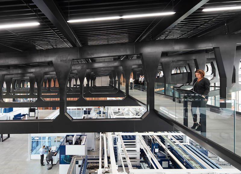 The Skywalk in the TRUMPF smart facility