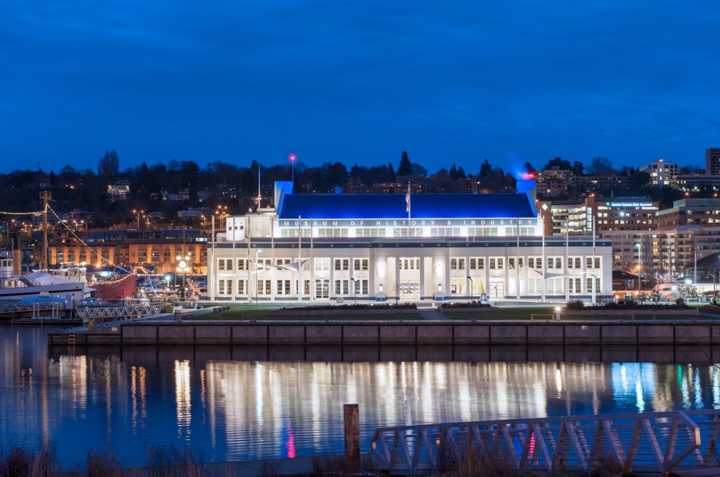 The 73-year-old Naval Reserve Armory building on Seattles South Lake Union dock