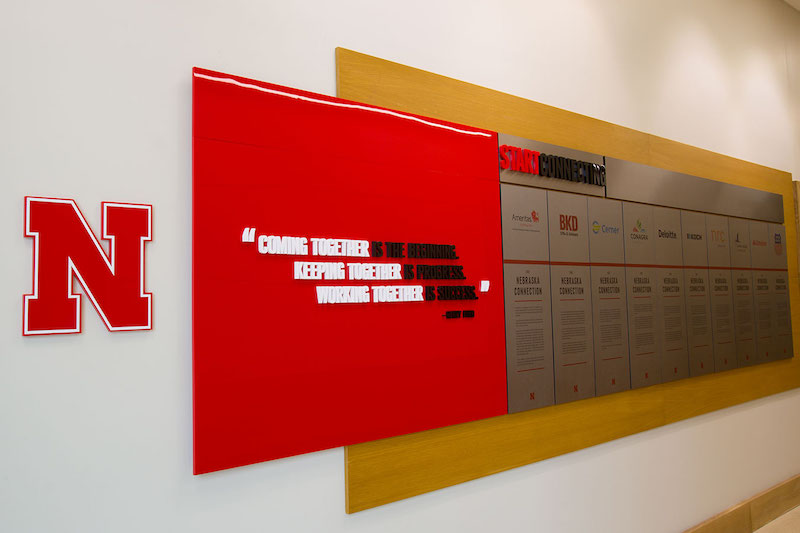A message to current and prospective students is the Start Connecting display