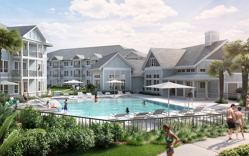 The pool at Summer Wind multifamily community