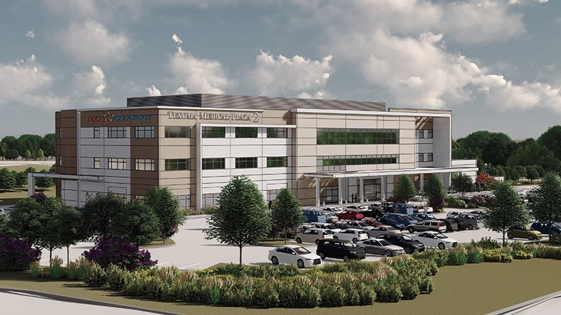 Texas Oncology's 26,000-sf facility in Denison, Texas, opened last month.