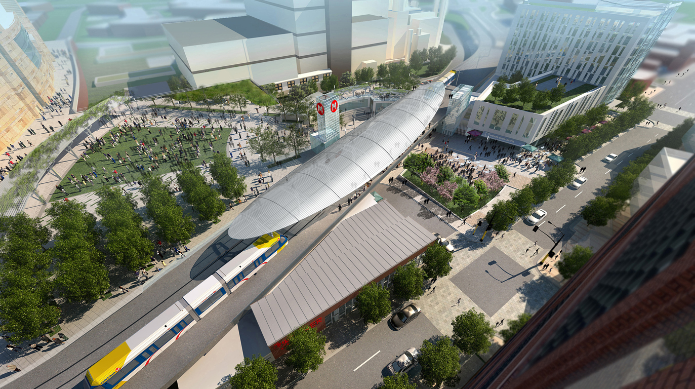 , The Interchange is expected to become the new central station square for Min