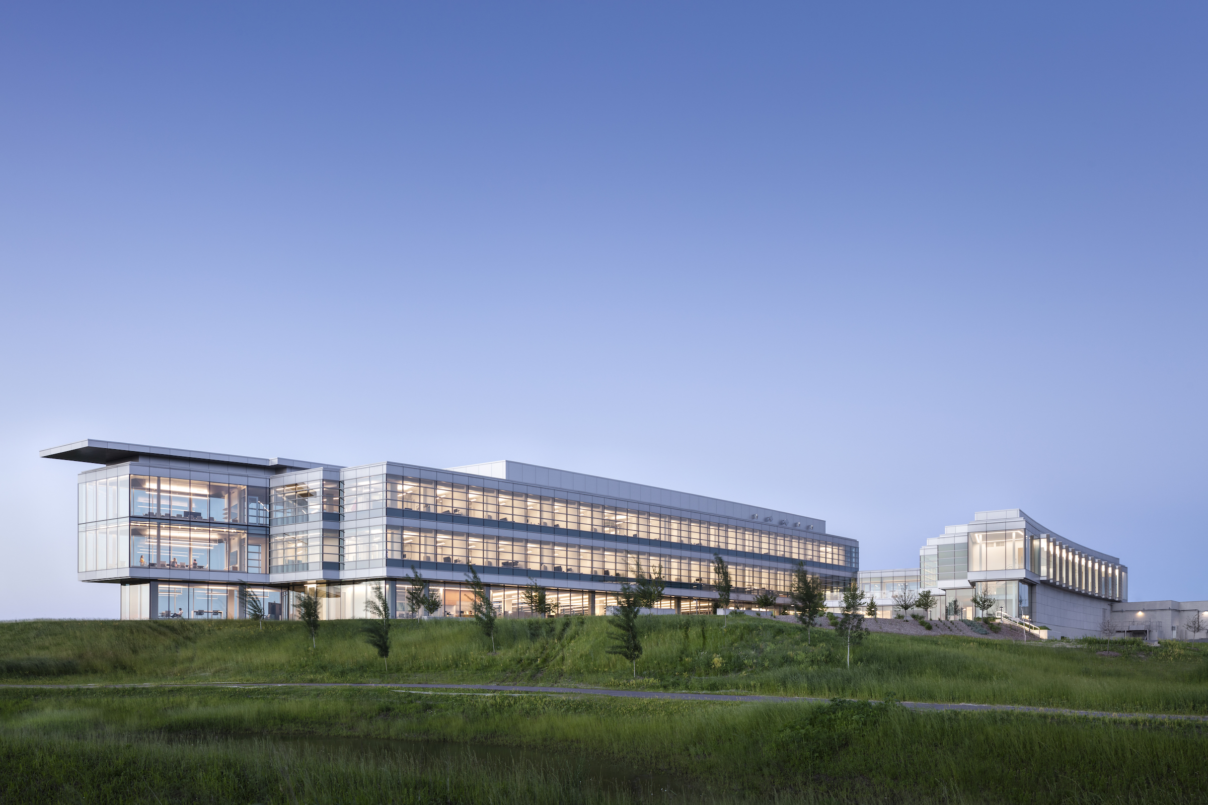Top Office Building Construction Firms for 2023 - Pictured: The new LEED-Silver corporate office building for Ascendium Education Group in Madison, Wisconsin. 
