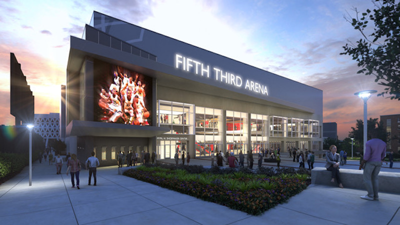 A rendering of Fifth Third Arena