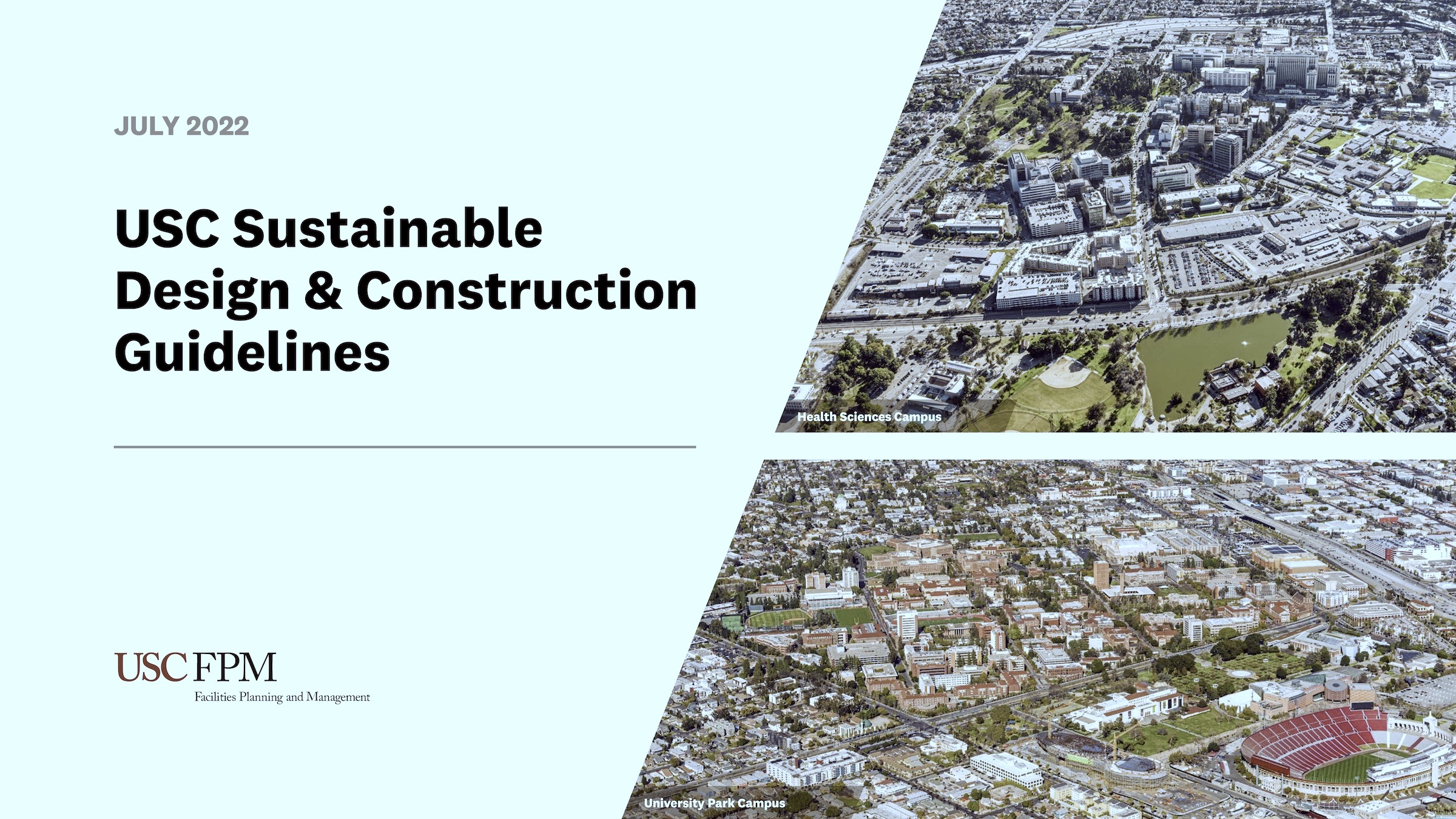 USC Sustainable Design & Construction Guidelines, courtesy USC