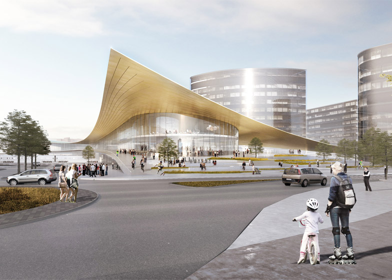 BIG releases designs for transport hub in Swedish city
