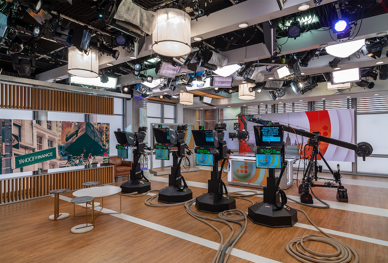 Verizon broadcast production studio interior