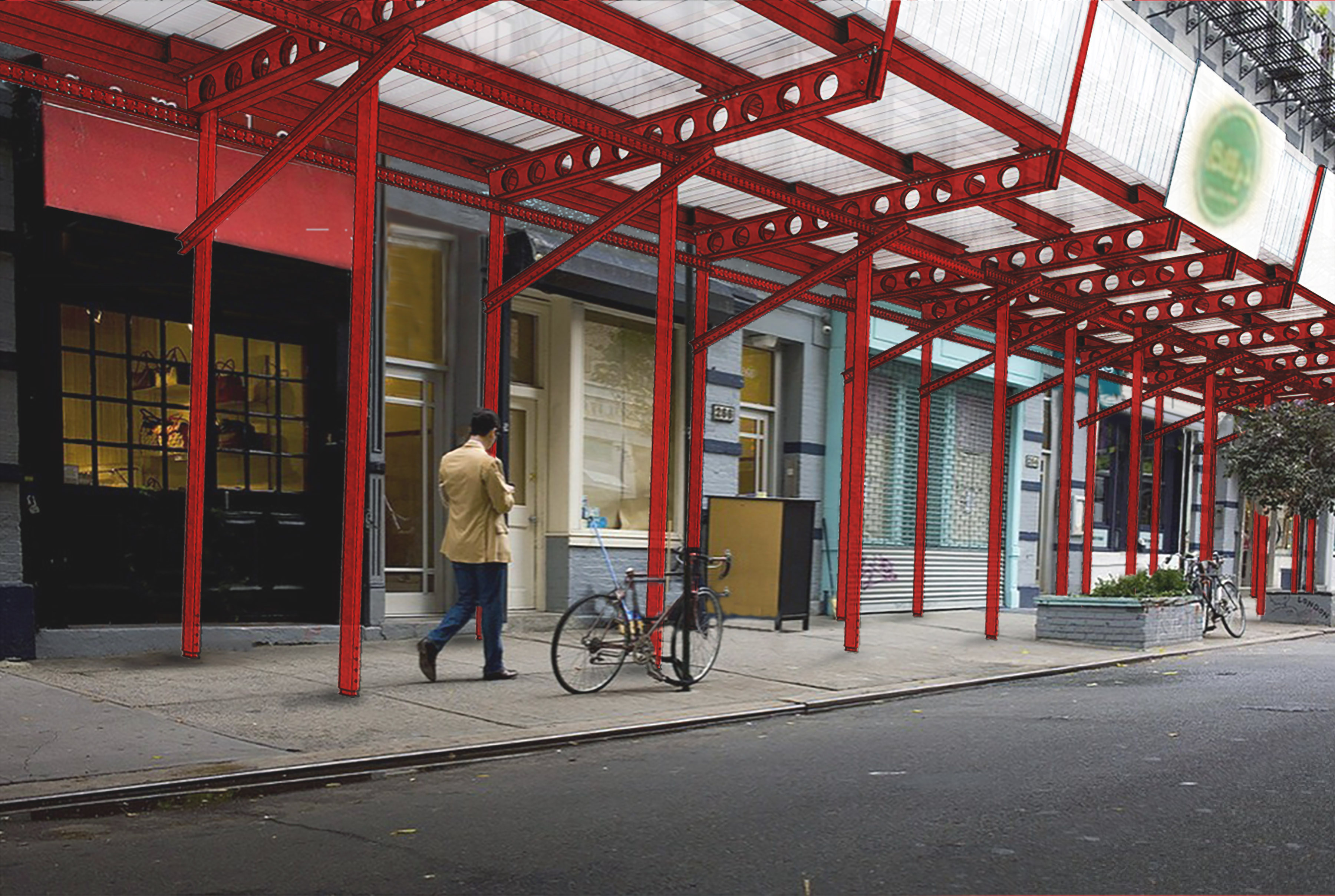 four winners named in nyc sidewalk shed competition