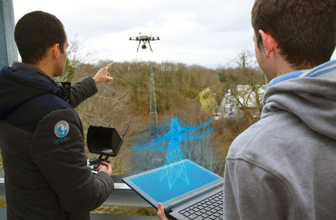 French startup develops drone camera that overlays video with 3D images