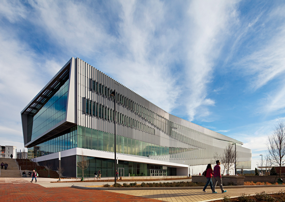 The new James B. Hunt Jr. Library at North Carolina State University, Raleigh, d