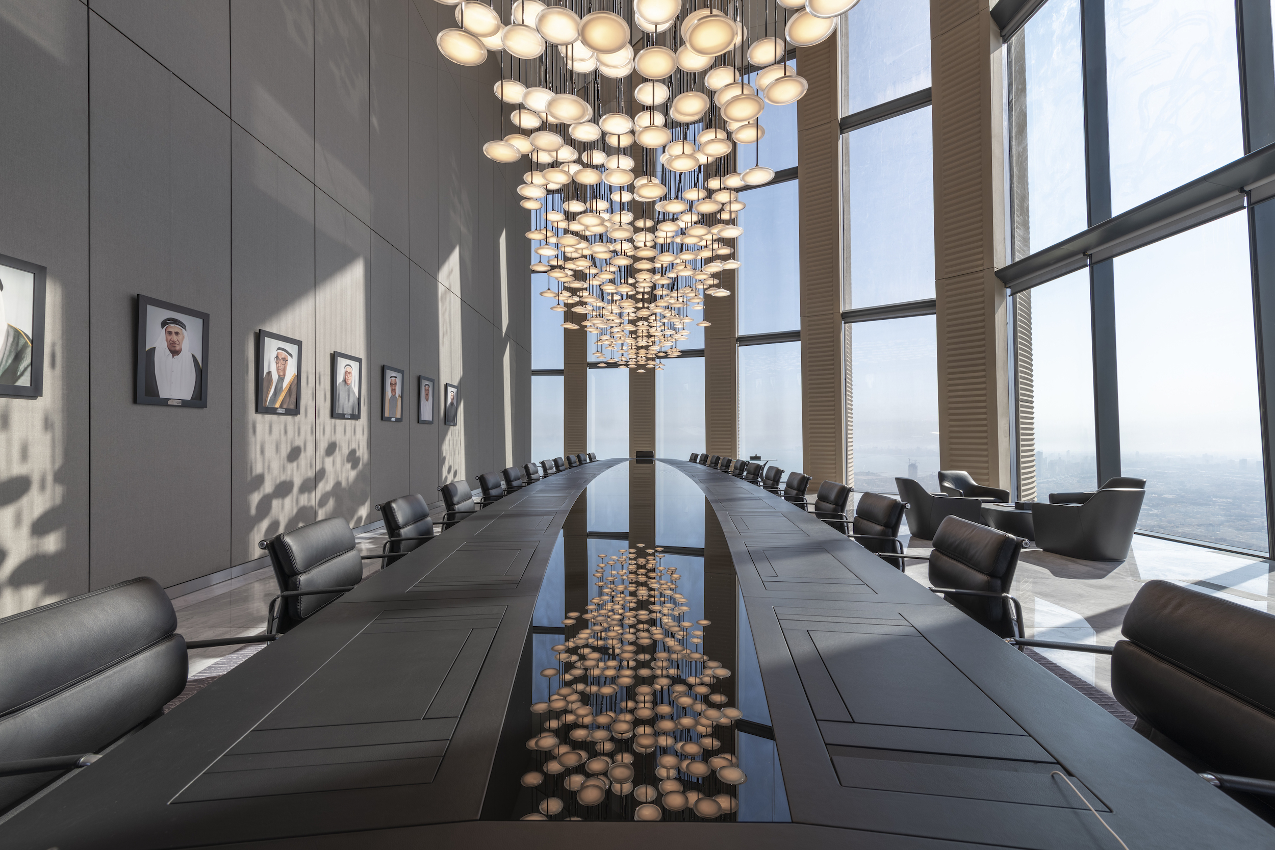 13-meter board table, Nigel Young:Foster + Partners