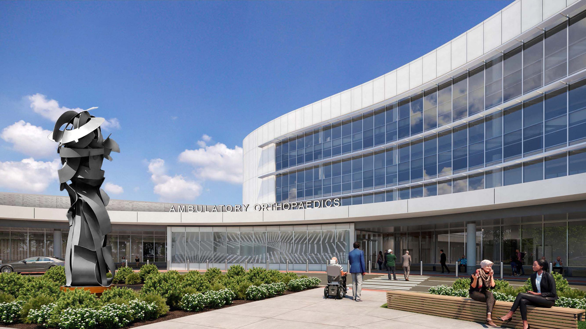 Ambulatory Orthopedics center exterior rendering