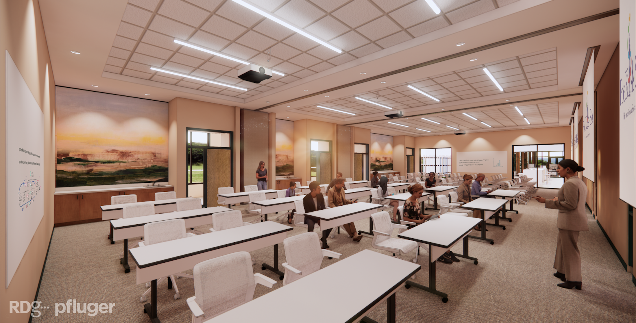 San Antonio's Pre-K 4 SA school will provide early childhood education to a traditionally under-resourced region. Rendering courtesy Pfluger Architects