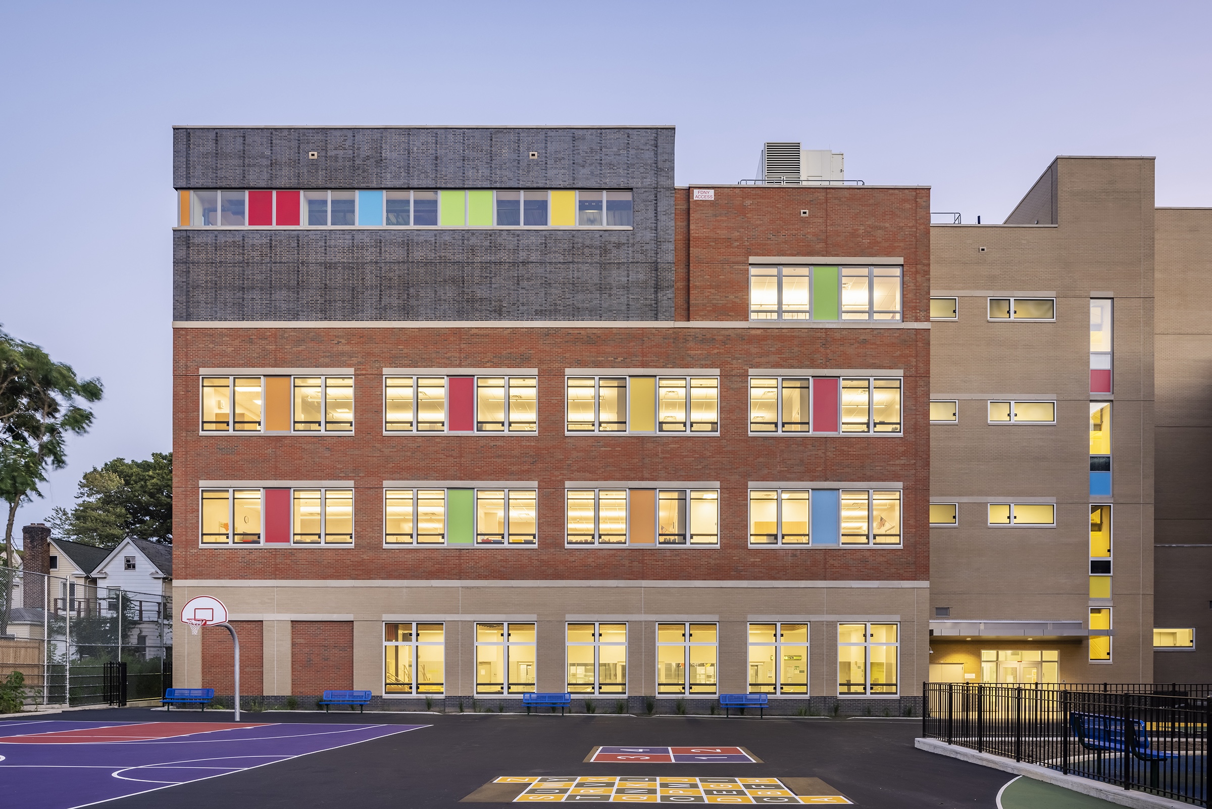 RTKB Architects designed the addition to PS 19X in The Bronx, N.Y., to accommodate 200 more students.