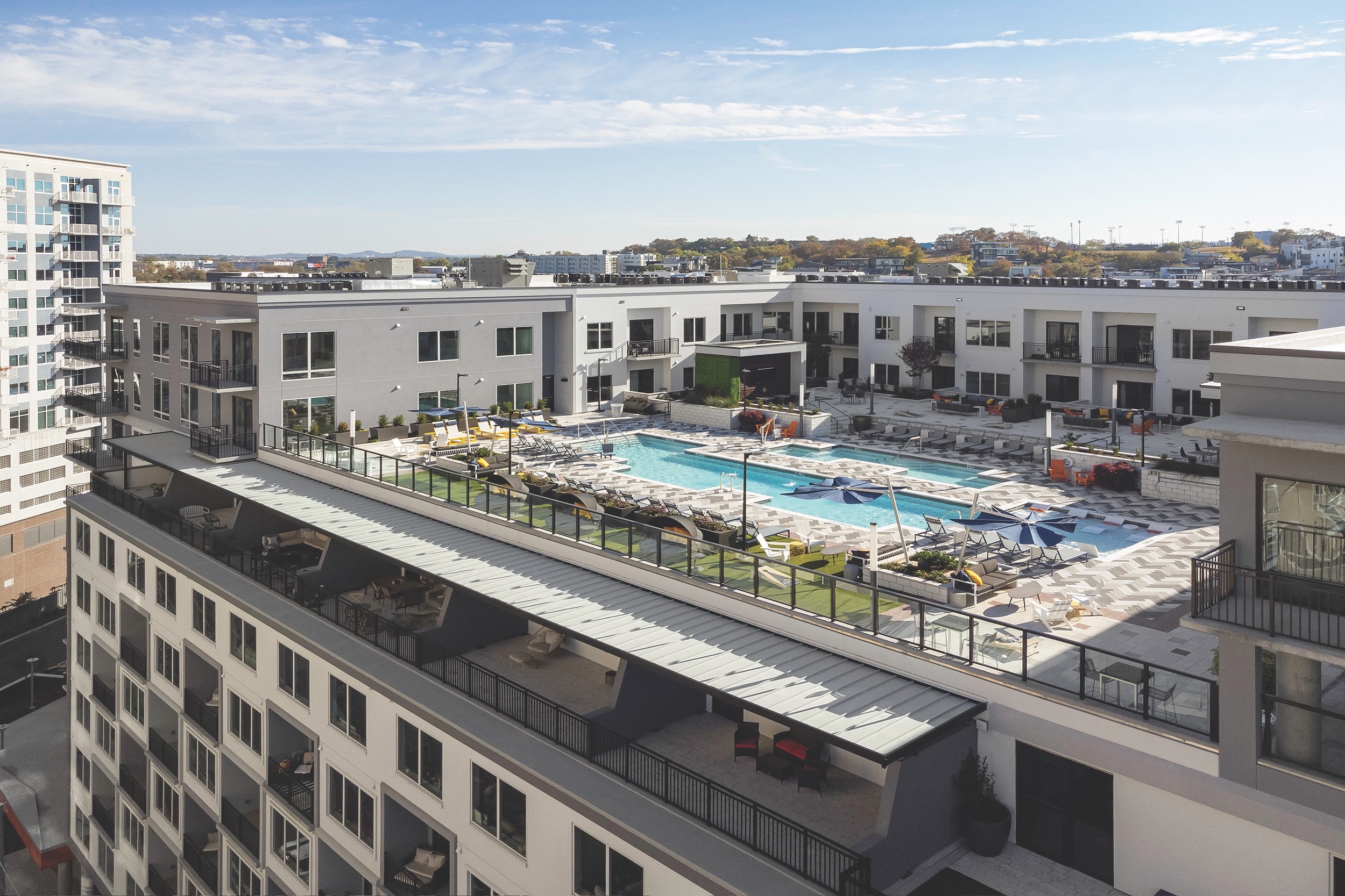 4. Aspire Gulch rooftop pool deck in Nashville Tennessee Photo Credit Morgan Nowland