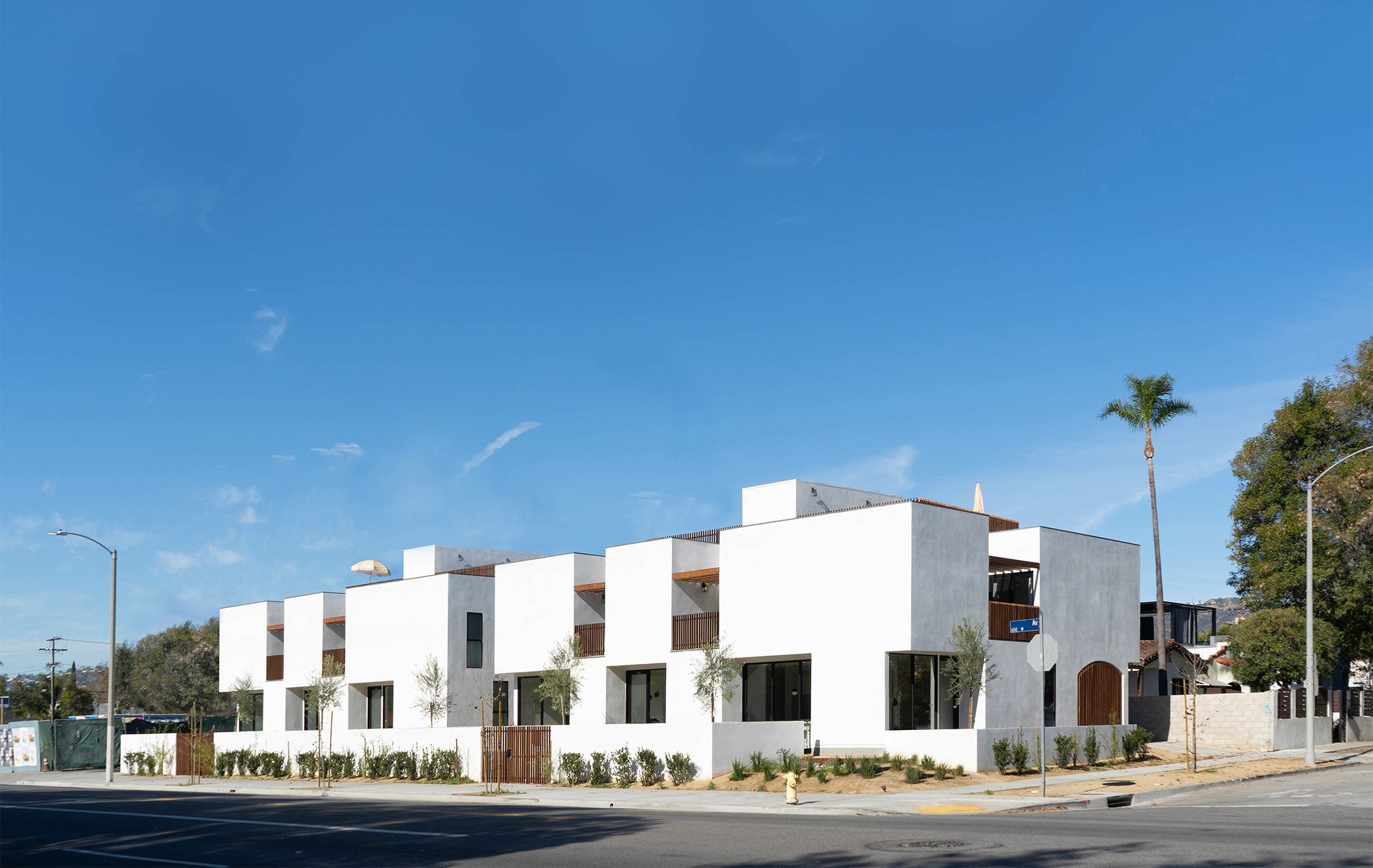 Exterior view of co-living development Common Melrose in Los Angeles