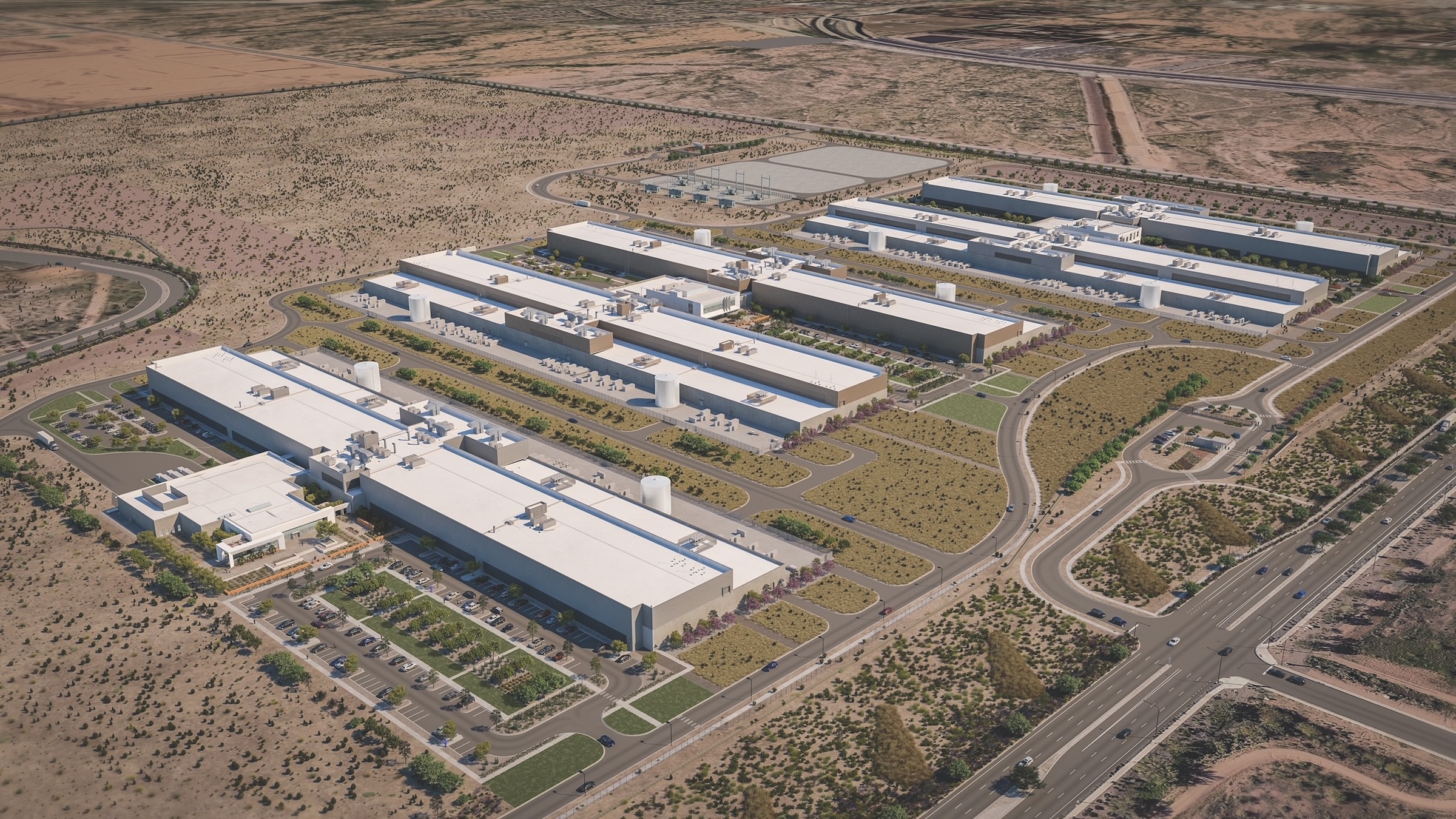 First announced in August 2021, the Meta Mesa Data Center in Arizona is a five-building campus with over 2.5 million sf of data center and admin space. 