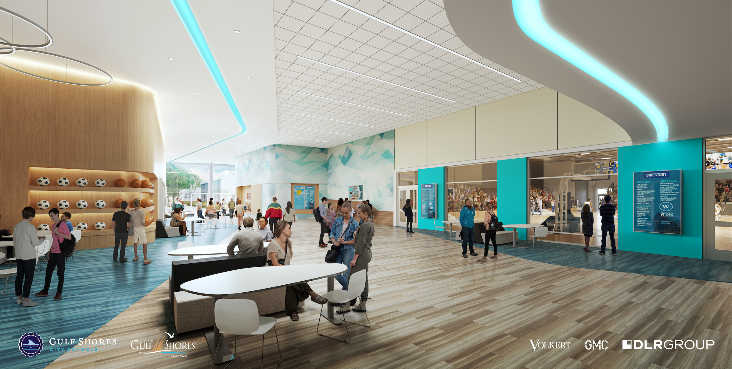 Designed by DLR Group and Goodwyn Mills Cawood, the 287,000-sf Gulf Shores High School will offer cutting-edge facilities and hands-on learning opportunities.