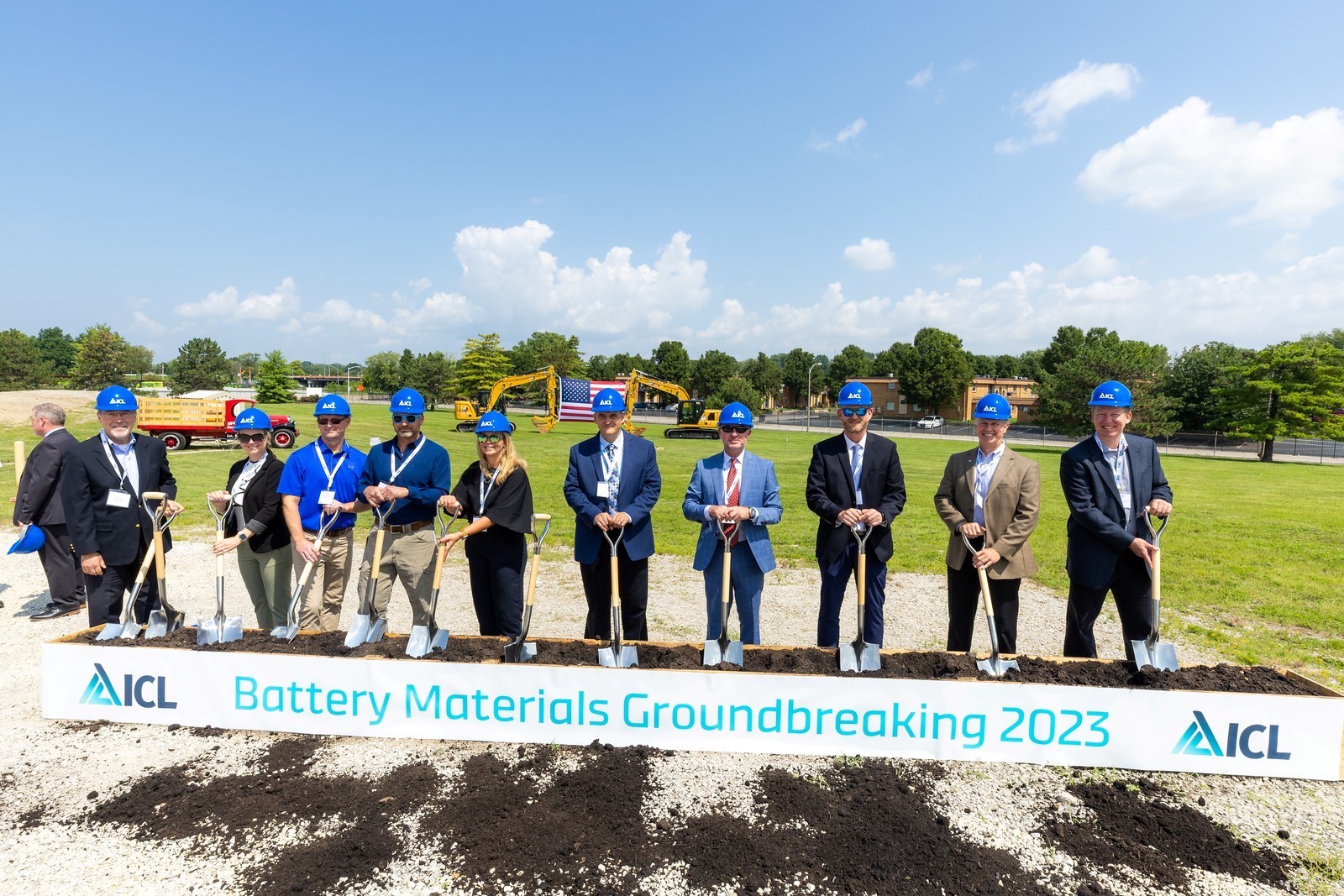 ICL Group's Aug. 8 groundbreaking for a new battery materials plant in St. Louis.
