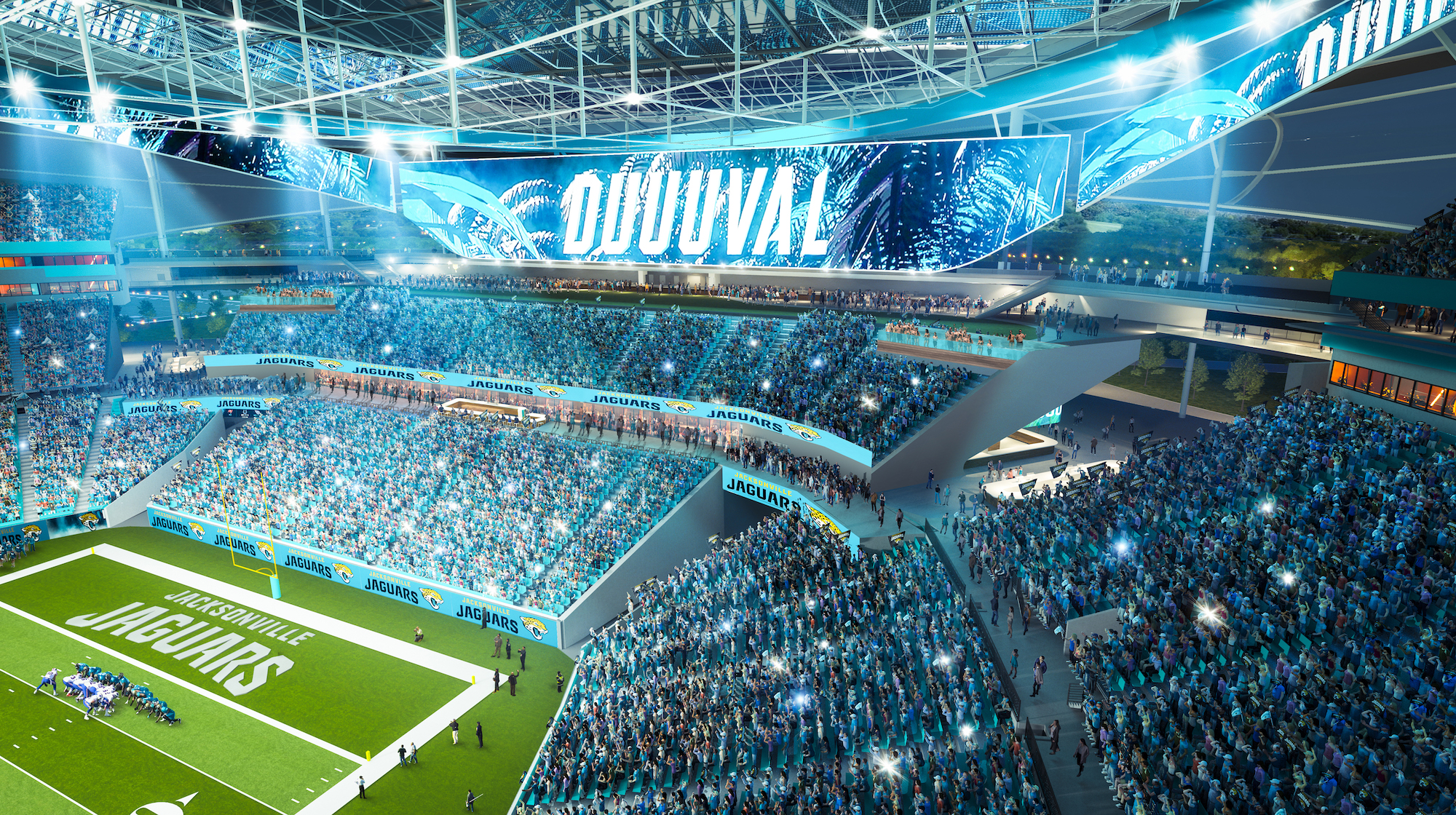 The Jacksonville Jaguars release the conceptual designs of their ‘stadium of the future’  
