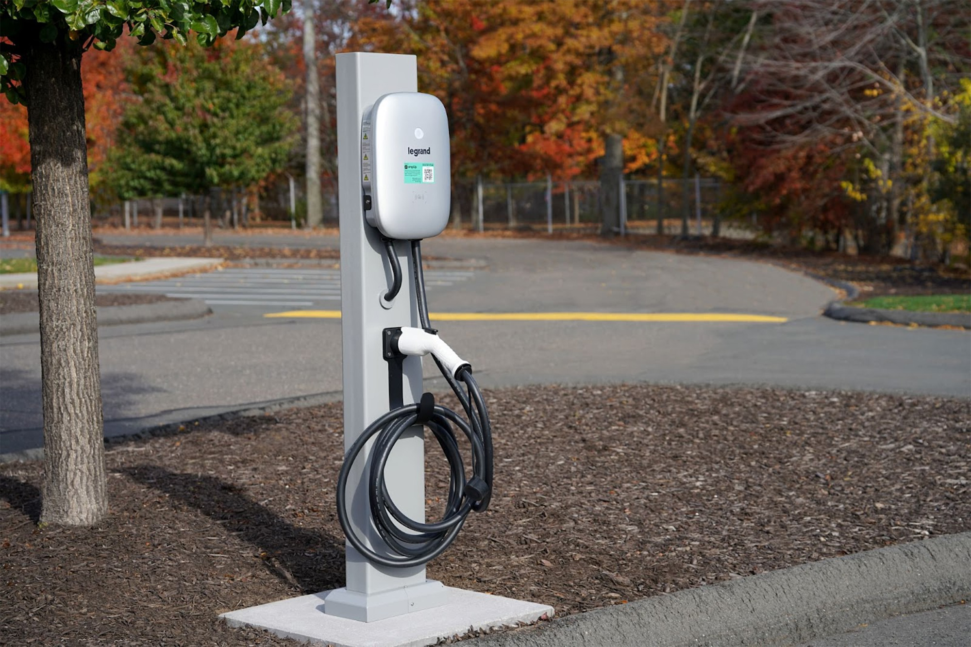 Legrand's Networked Level 2 Commercial Electric Vehicle Charger building product