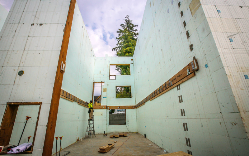 Roost Project - Nudura ICF Wall Construction