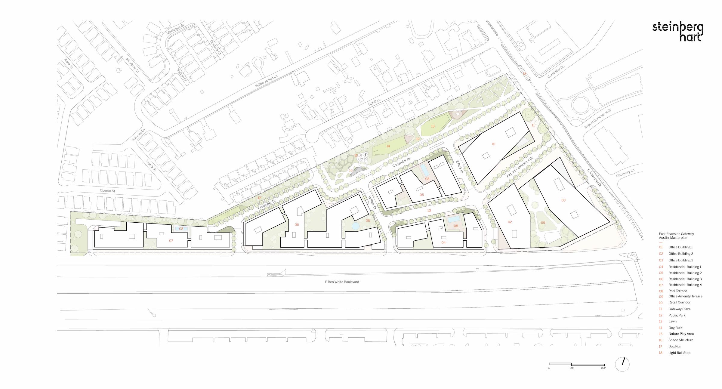 Steinberg Hart_East Riverside Gateway_Site Plan_Modified