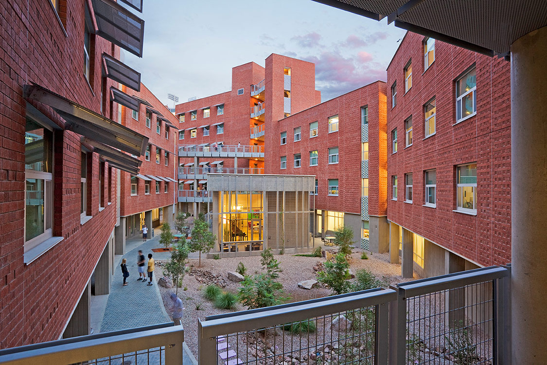 University of Arizona’s Likins Hall wrapped around a central garden