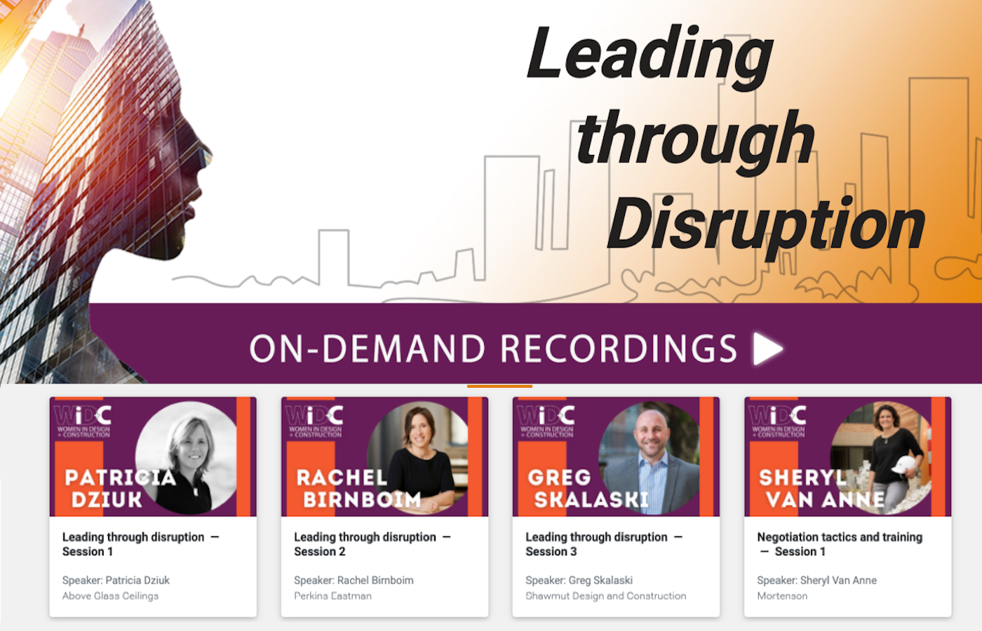 Women in Design+Construction 2021 Conference On-Demand Recordings 