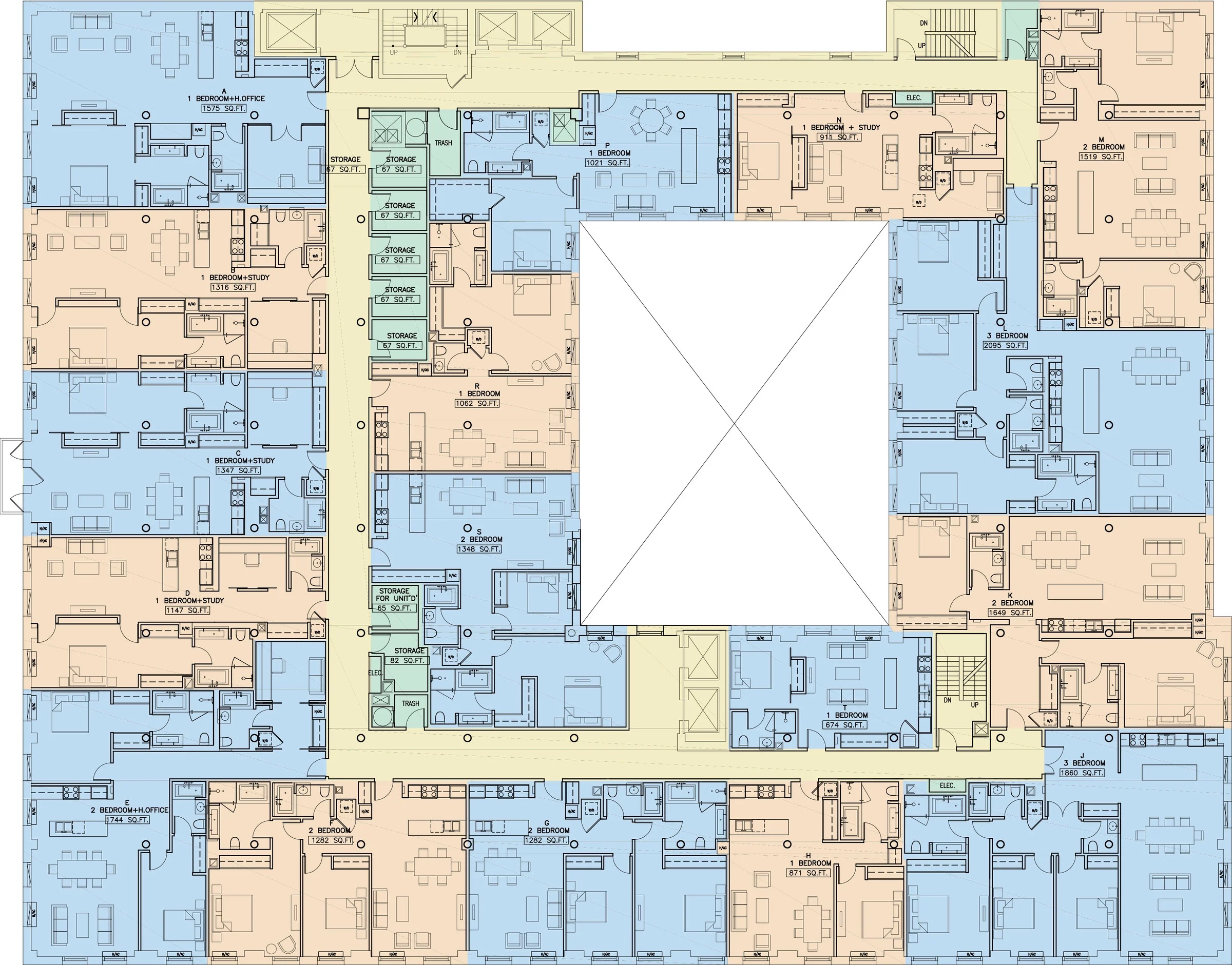Grand Madison condo floor plan layout, New York 
