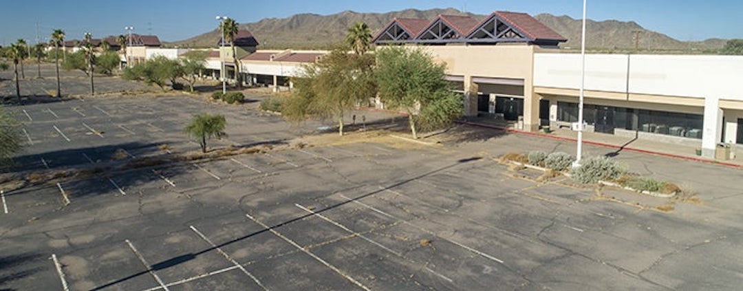 Vacant shopping mall