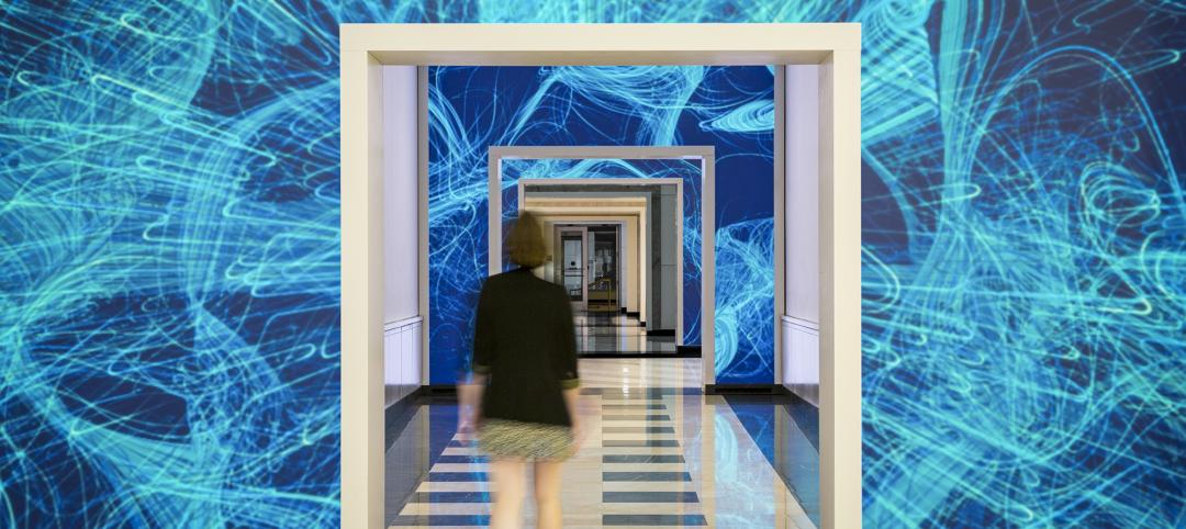 NBBJ acquires immersive technology design studio ESI Design Terrell Place in Washington, D.C., features 1,700-sf of motion-activated LED displays. Photo: Caleb Tkach courtesy EDI Design/NBBJ