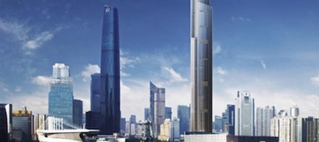 The Guangzhou CTF Finance Centre, now under construction, will be 530 meters tal