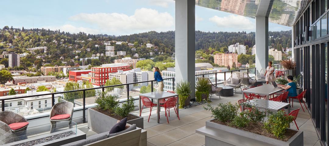 Rooftop multifamily residential complex in Portland, Oregon