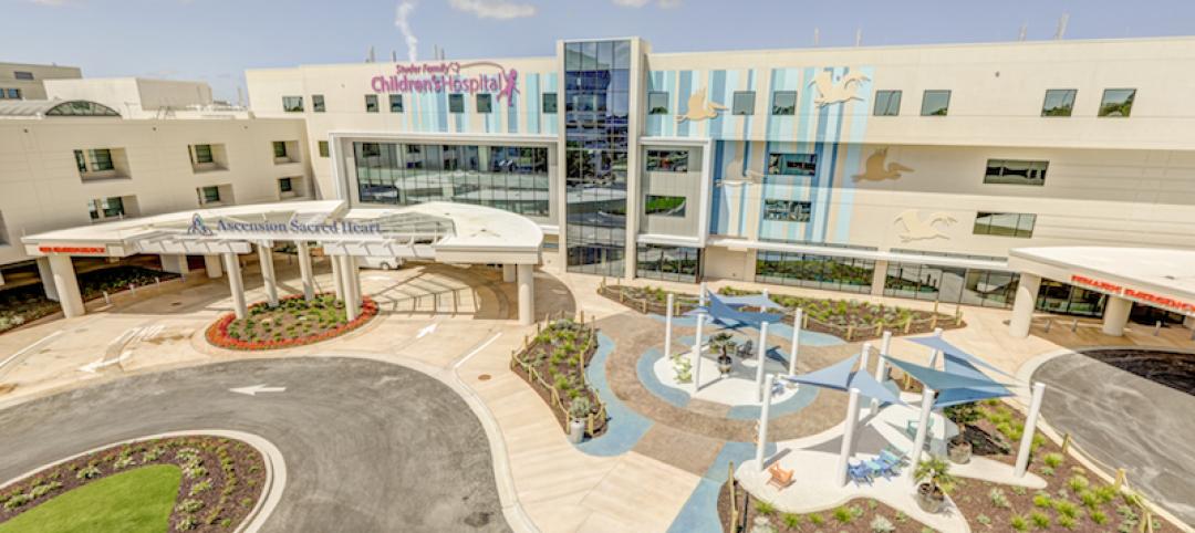 Construction of new children’s hospital addition in NW Florida had to weather several storms