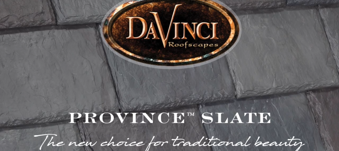 DaVinci Roofscapes Launches New Province Slate Composite Roofing